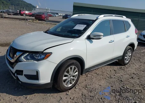 2017 Nissan Rogue Sv z USA, uszkodzony, nr VIN KNMAT2MV3HP606652